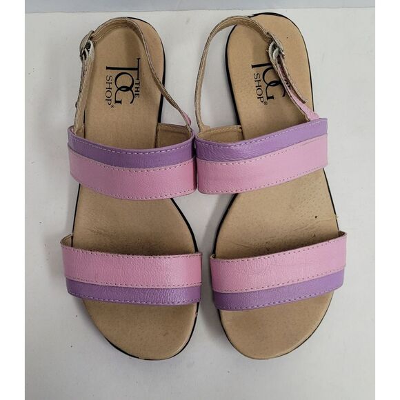 the tog shop Strappy pink and purple women's sandals size 8, no size on shoe - Picture 9 of 12